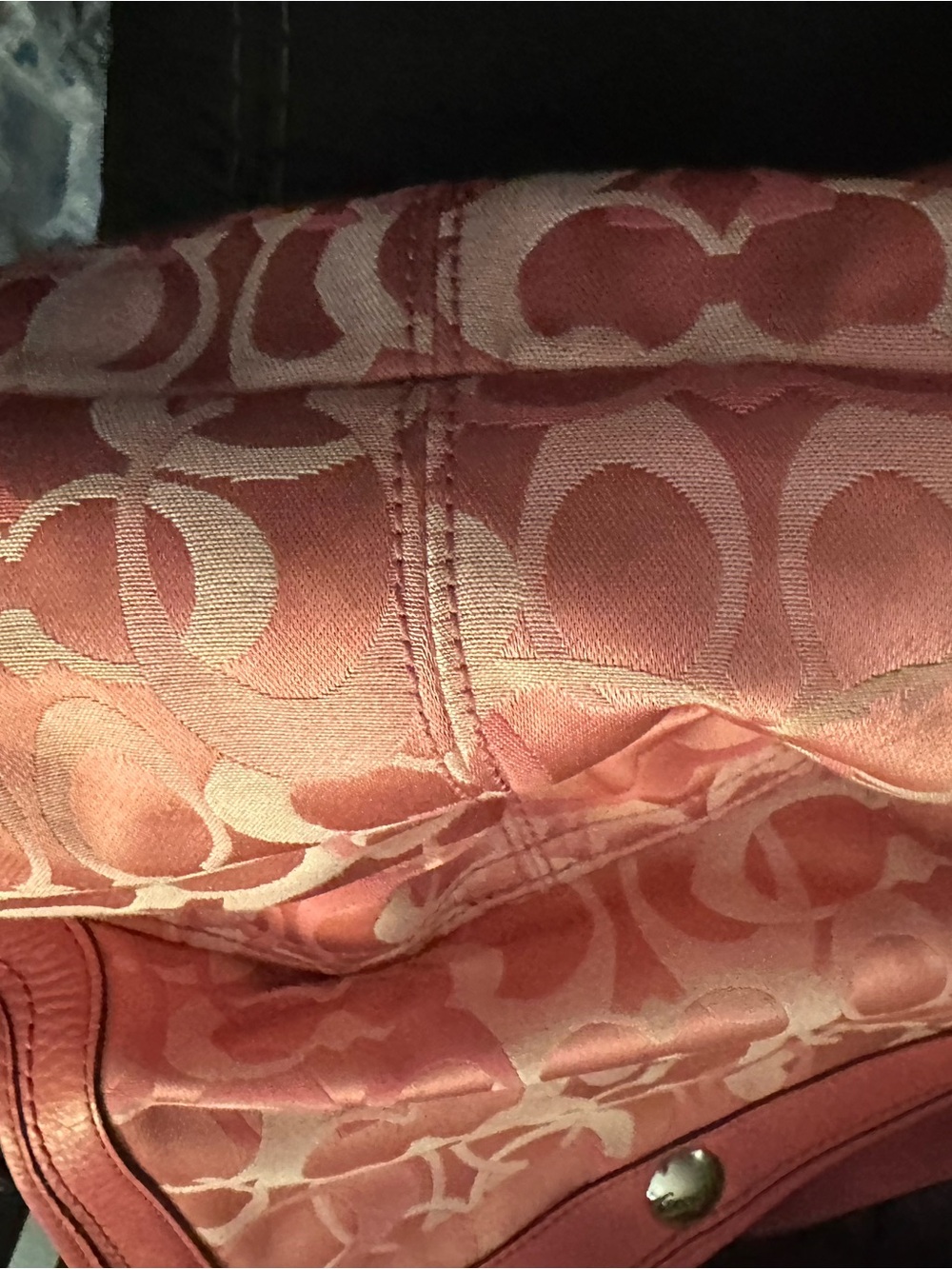 Coach Coral Signature Shoulder Bag - Picture 3 of 3